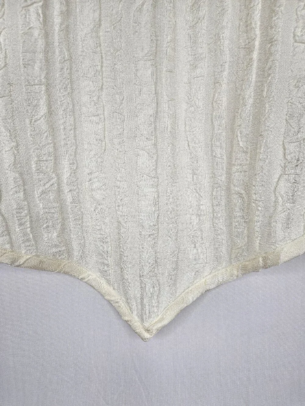 Croscill | Set of 5 Ivory Scalloped Window Valances | 38.5
